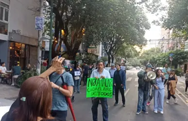 Vecinos de CDMX protestan para salvar la vida de un árbol centenario en la Benito Juárez