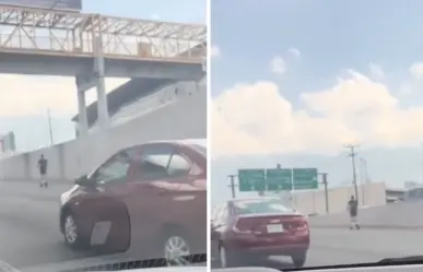 VIDEO I Captan a joven circulando en scooter en plena avenida Gonzalitos