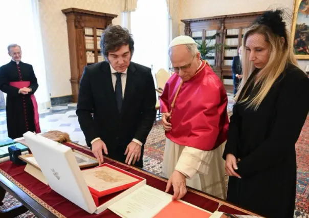 El Papa León XIV recibe a Javier Milei en el Vaticano