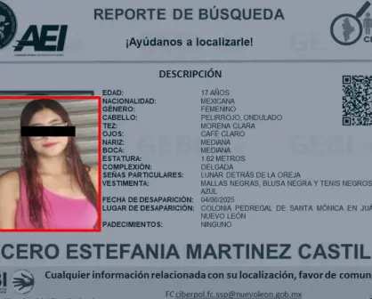Solicitan el apoyo de búsqueda de una joven desaparecida en Juárez