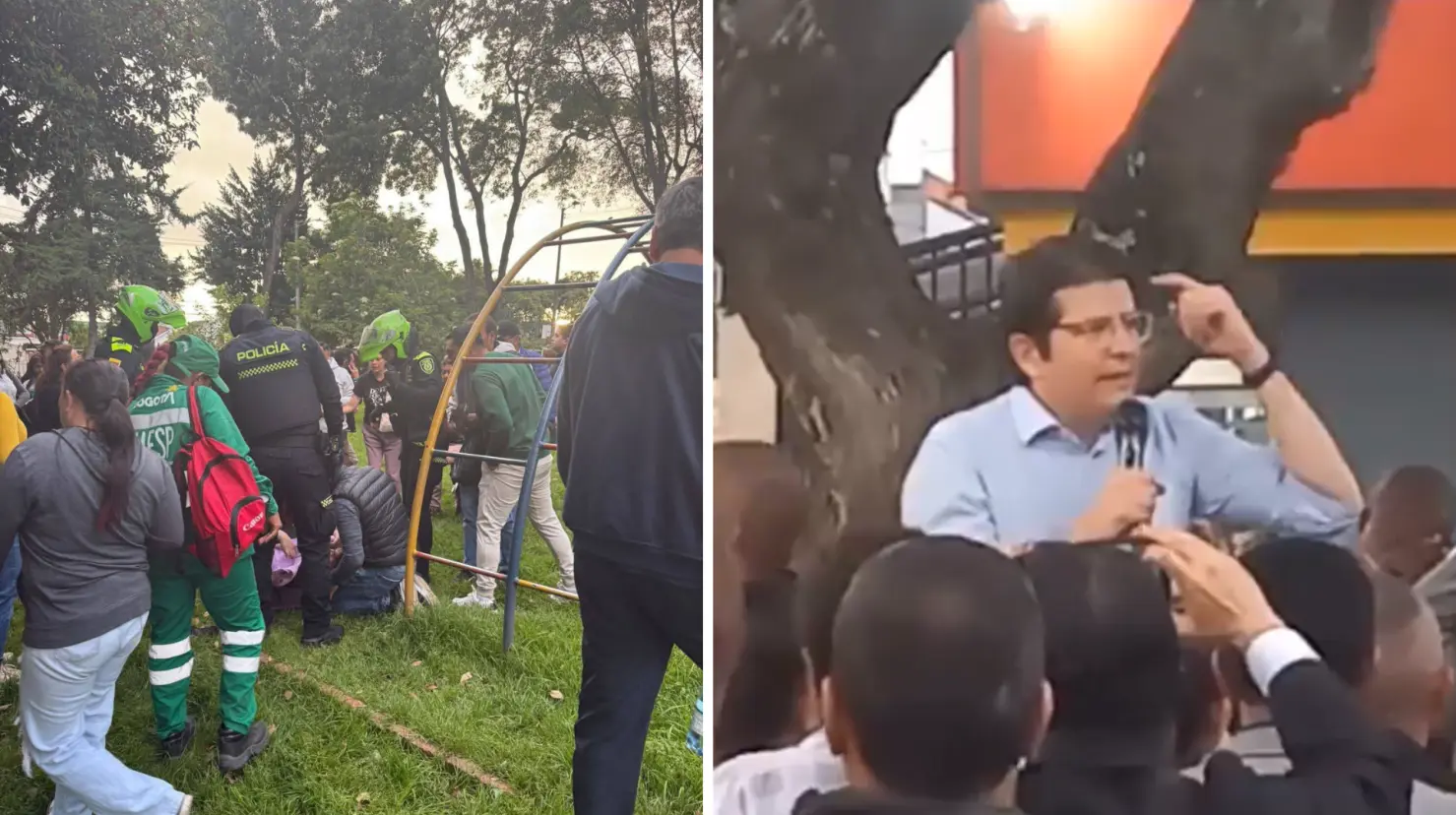 Menor de 15 años, presunto autor de atentado contra Miguel Uribe, precandidato presidencial de Colombia. Foto: X (@PasaenBogota)