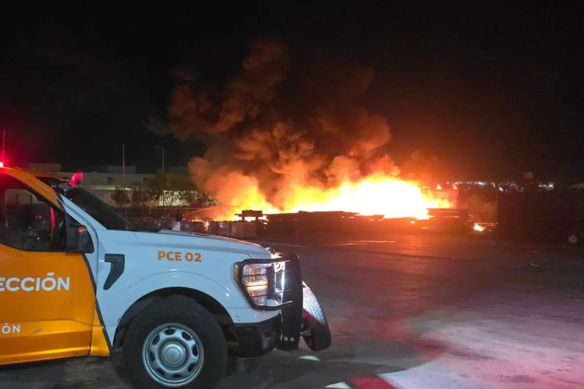 Fábrica industrial ubicada sobre el Boulevard Interpuerto Monterrey Foto: PCNL