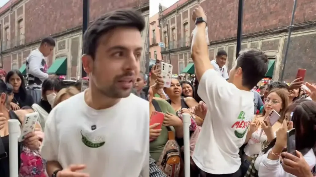 VIDEO | Influencer compra canasta de donas a vendedor ambulante en CDMX; termina en estampida