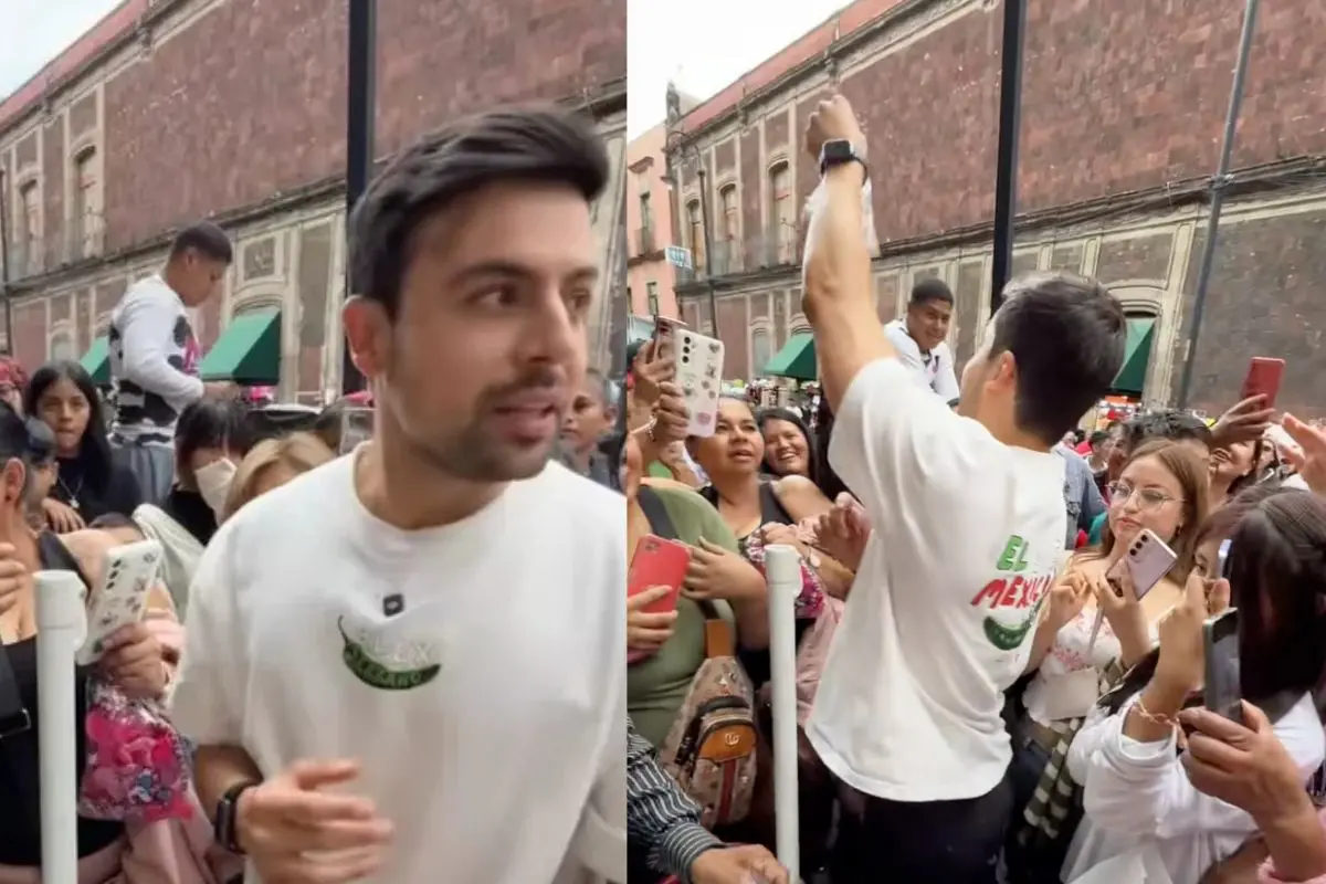 El tiktoker Alex Serrano regaló donas a personas de CDMX.   Foto: captura de pantalla Tiktok (@alexserrano.1)
