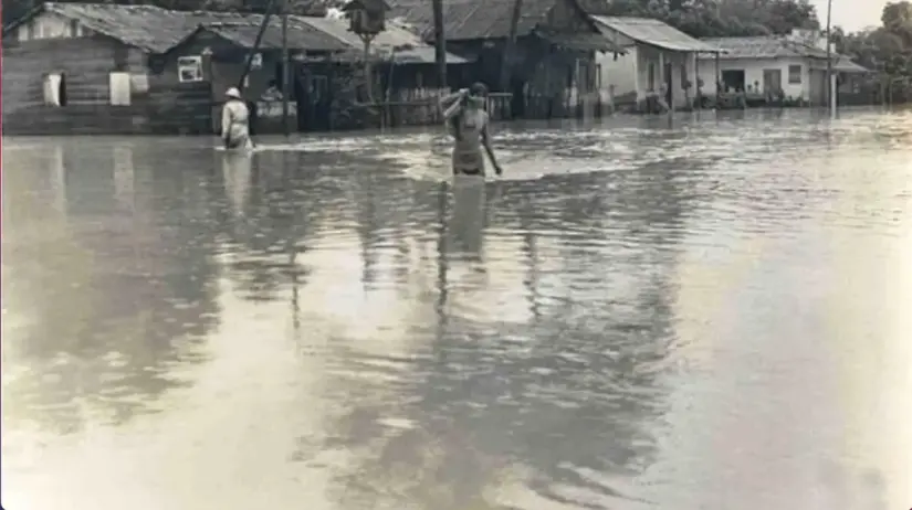 Tampico inundado en 1933. FOTO|Fototeca Nacional.