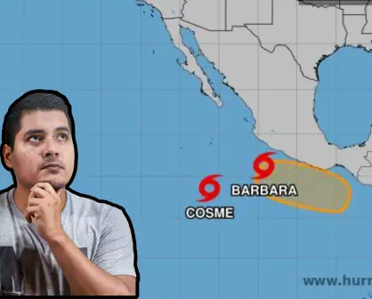 Bárbara y Cosme, las dos tormentas simultáneas en el Pacífico; ¿habrá afectaciones para BCS?
