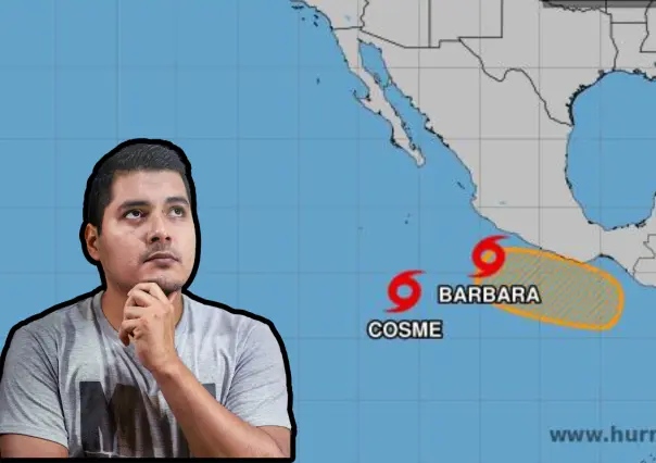 Bárbara y Cosme, las dos tormentas simultáneas en el Pacífico; ¿habrá afectaciones para BCS?