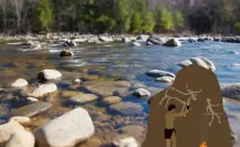 El río de Durango en cuyos márgenes hay múltiples vestigios de arte rupestre