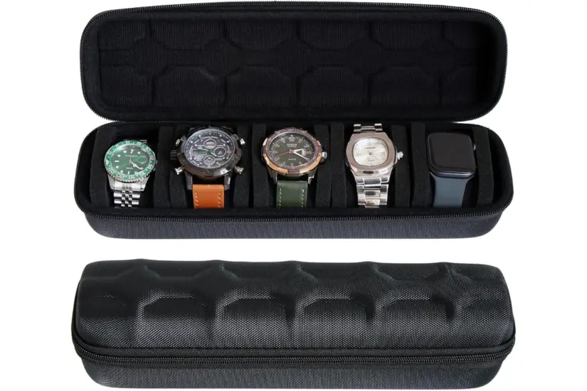 Caja organizadora para relojes. Foto: Amazon