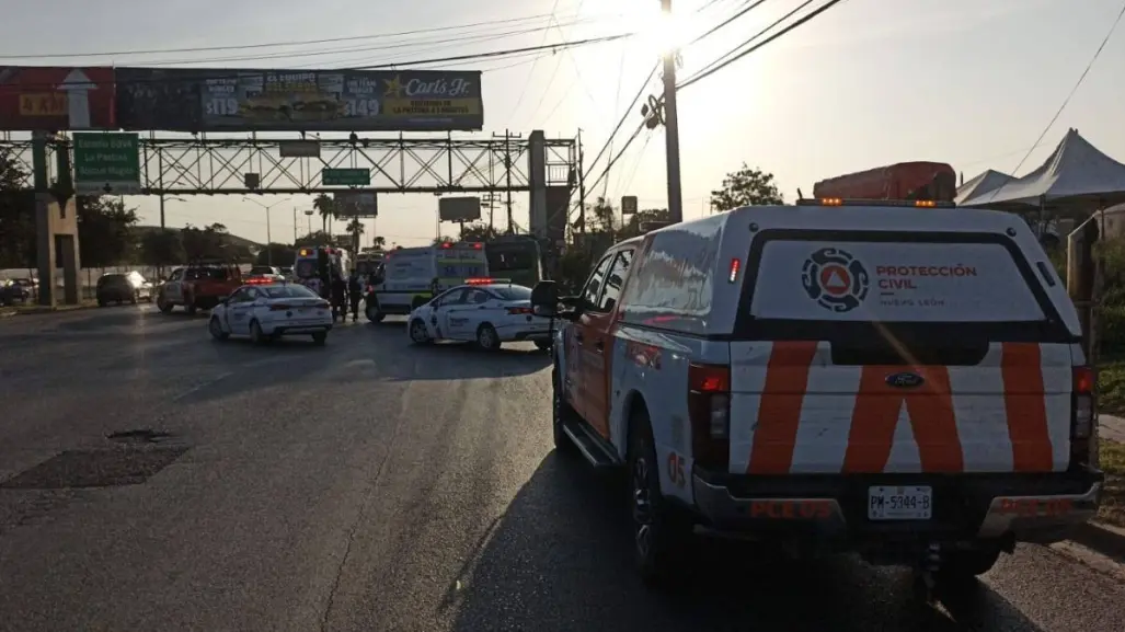 Reportan 13 lesionados tras choque de camión de la ruta 85 en Guadalupe