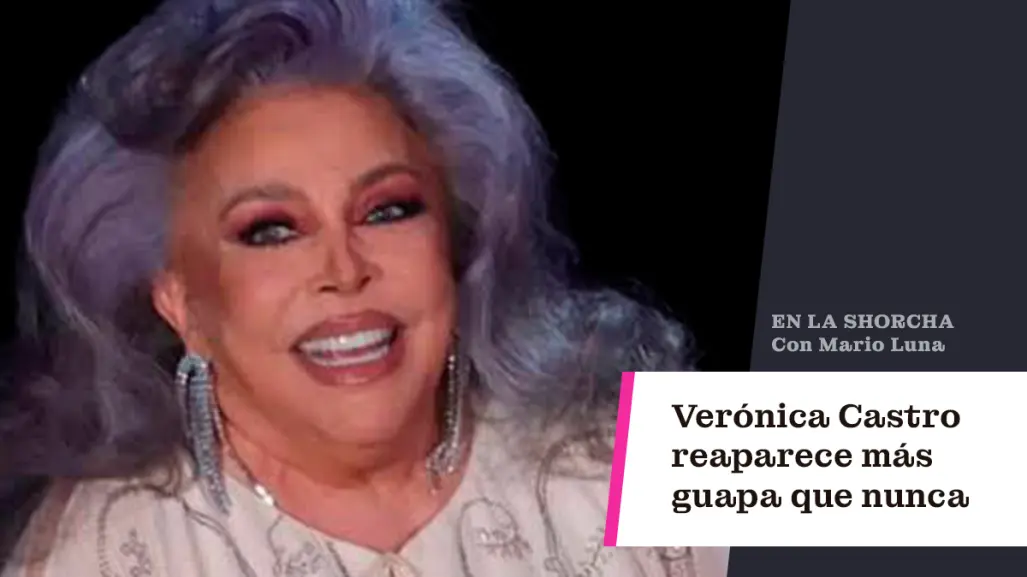 Verónica Castro reaparece más guapa que nunca