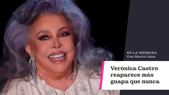 Verónica Castro reaparece más guapa que nunca