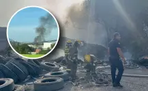 Recicladora en Vito Alessio vuelve a incendiarse en Saltillo, desata preocupación vecinal