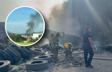 Recicladora en Vito Alessio vuelve a incendiarse en Saltillo, desata preocupación vecinal