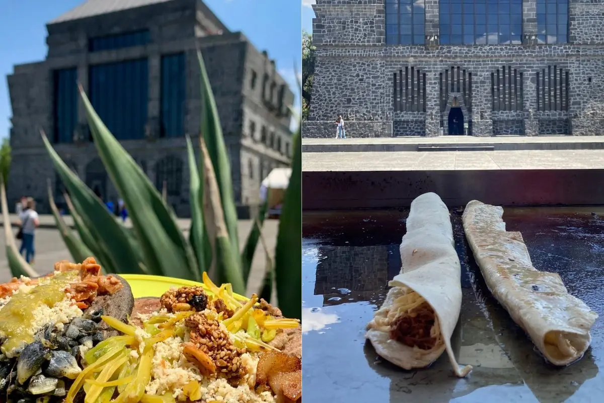 Platillos típicos de la cocina mexicana en el Museo Anahuacalli en CDMX. Foto: IG: (@anahuacalli) | Canva