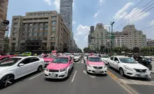 Taxistas de la CDMX se manifiestan exigiendo condonación de fotomultas