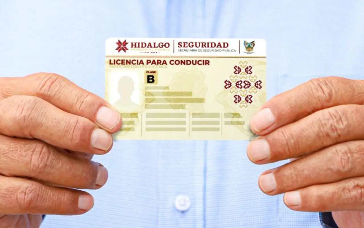 Licencia para conducir de Hidalgo. Foto: Gobierno de Hidalgo