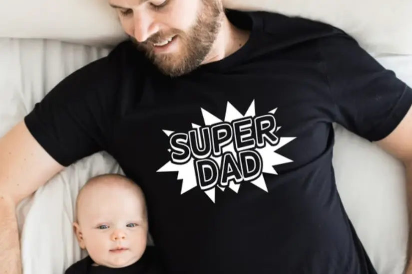 Esta camiseta puede ser una excelente opción para un papá primerizo en el Día del Padre. Foto: Etsy