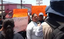Policías bloquean la México-Puebla a la altura de Los Reyes La Paz y piden por mejoras laborales