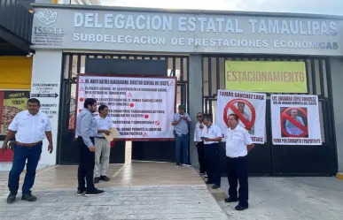 Jubilados del ISSSTE y del IPSSET cumplen y cierran instalaciones de prestaciones en Tamaulipas