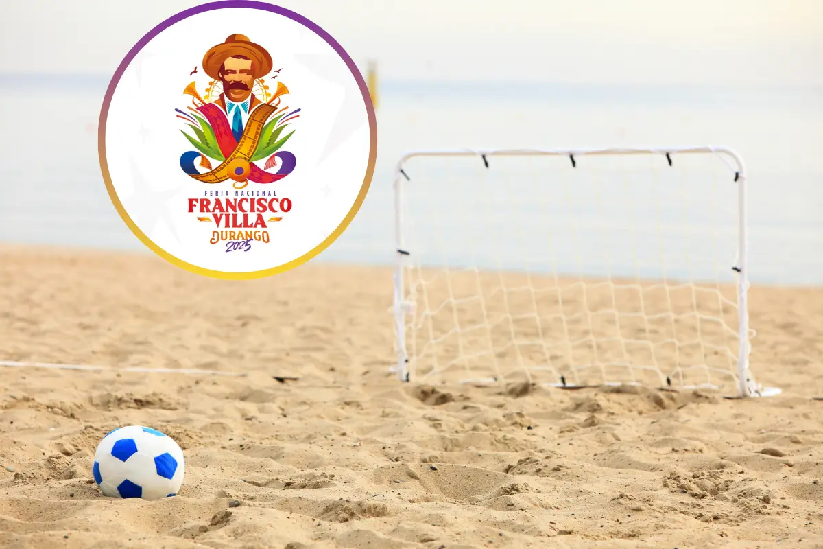 Convocan a torneo de futbol de playa para la Feria Nacional de Durango 2025. Foto: Especial.