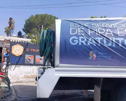 ¿Sin agua en tu colonia? Así puedes pedir una pipa gratis a Agsal en Saltillo