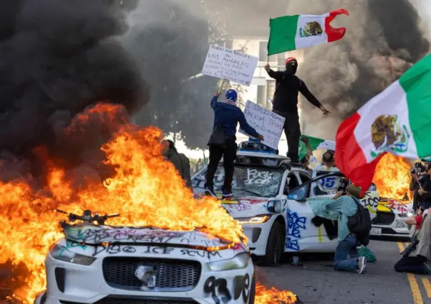 Kristi Noem acusa a Claudia Sheinbaum de alentar protestas violentas en Los Ángeles