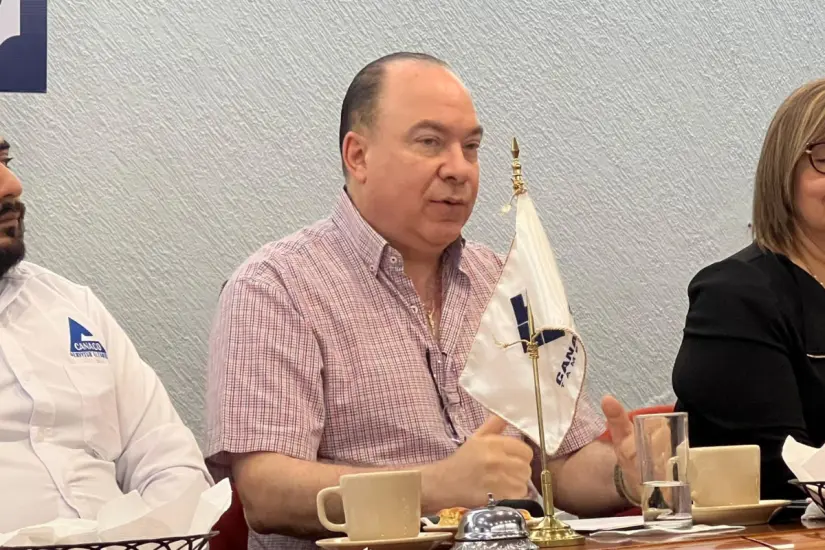 Eduardo Manzur Manzur, presiente de la Cámara Nacional de Comercio de Tampico. Foto: Axel Hassel