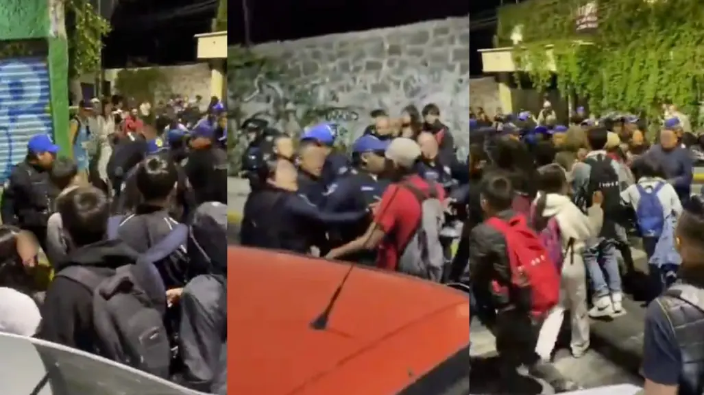 VIDEO | Estalla Pelea en Bachilleres 15 de CDMX, policías capitalinos golpean a alumnos