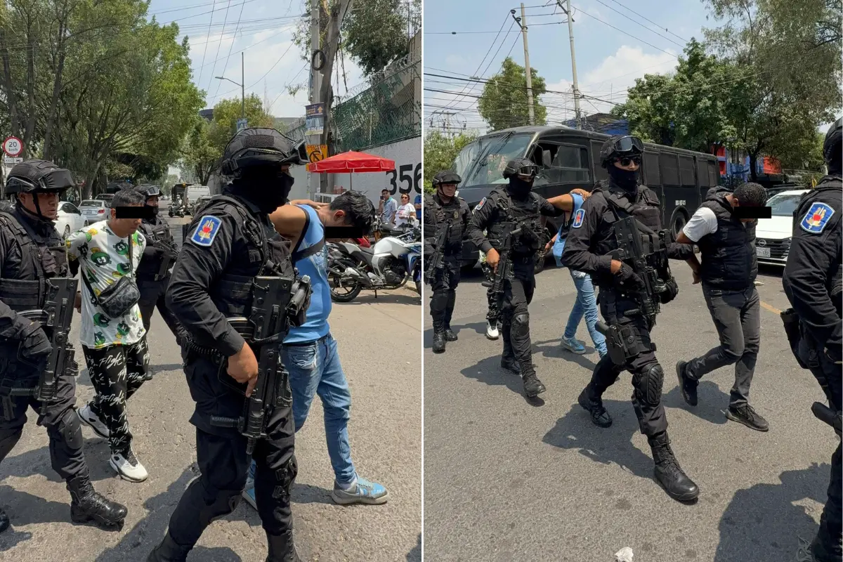 Personas detenidas tras intento de despojo en obra de la nueva Utopía en Gustavo A. Madero. Foto: Ramón Ramírez