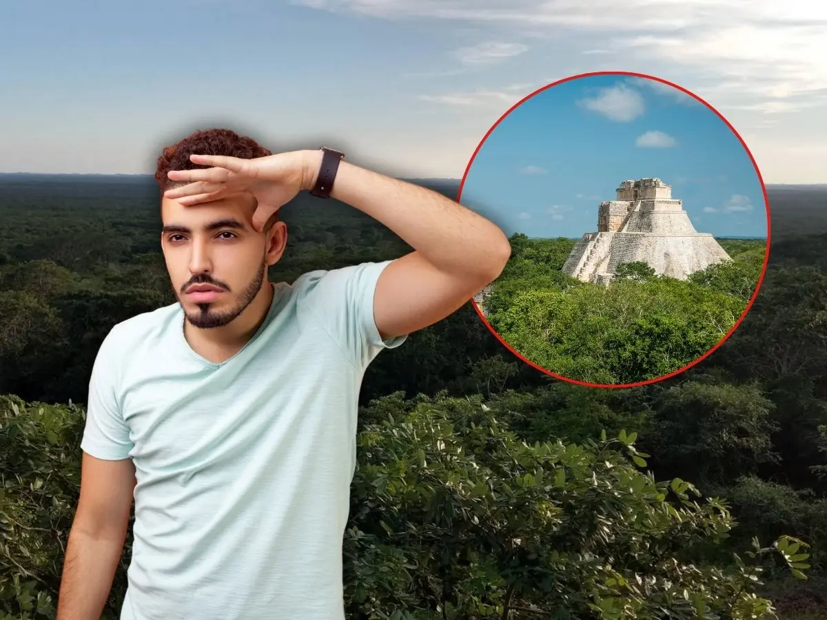 Yucatán cuenta con puntos de considerable altitud desde donde se pueden observar pirámides mayas.- Fuente Carlos Baños Teran y Canva