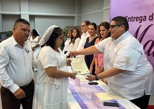 85 parejas unen sus vidas en la campaña de matrimonios colectivos en Tampico