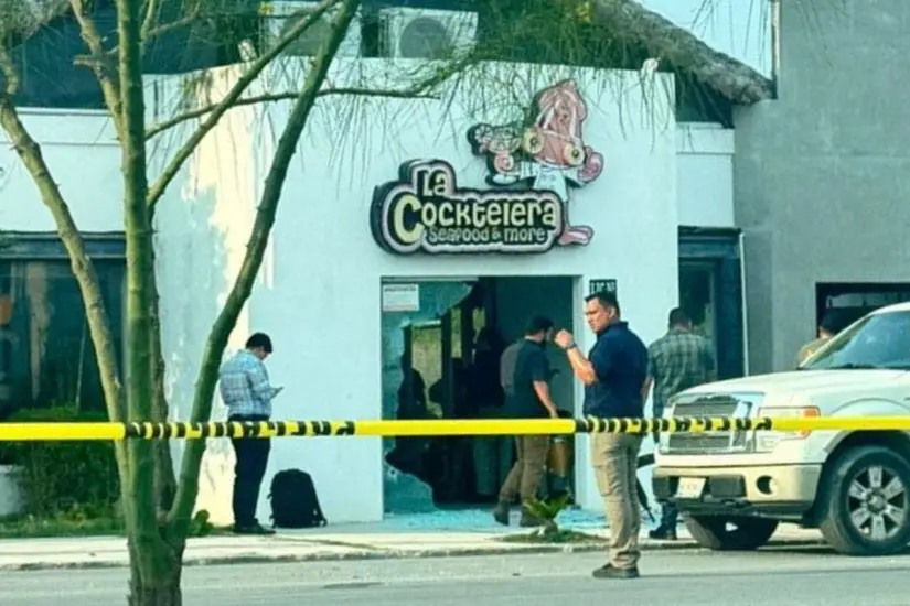 El atentado a balazos ocurrió en un restaurante de la capital de Tamaulipas. Foto: Ramón Sánchez