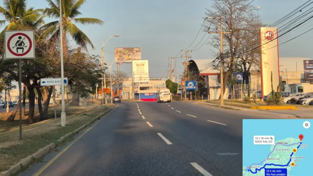 ¿Quieres llegar a Cancún sin pagar casetas de cobro saliendo de Tabasco? Estas son las rutas más económicas