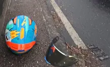 Motociclista sufre accidente en Paseo de la Reforma a la altura de Santa Fe en CDMX 
