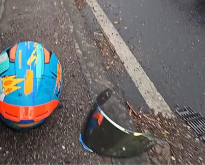Motociclista sufre accidente en Paseo de la Reforma a la altura de Santa Fe en CDMX 