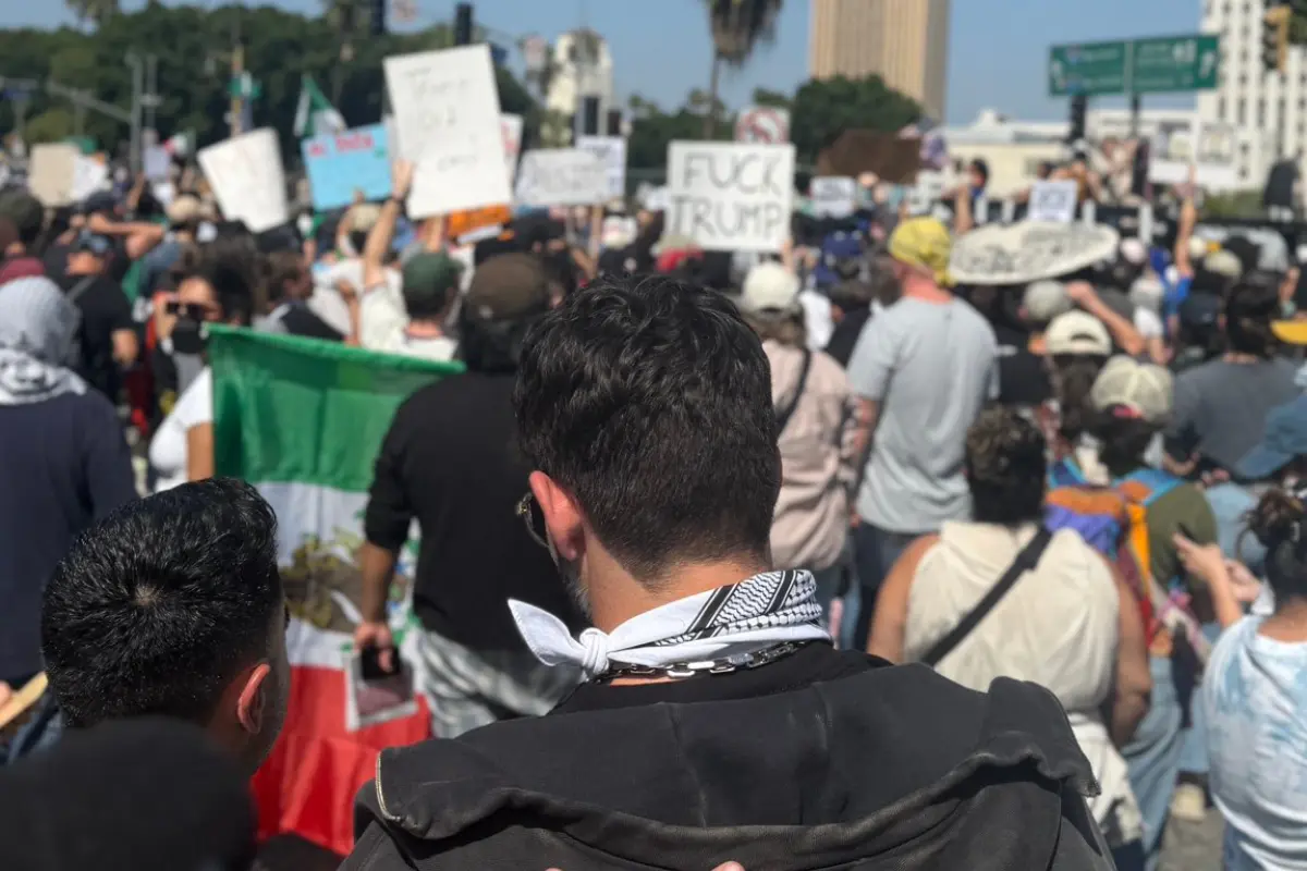 Protestas en Los Ángeles. Foto: X (@Marche)