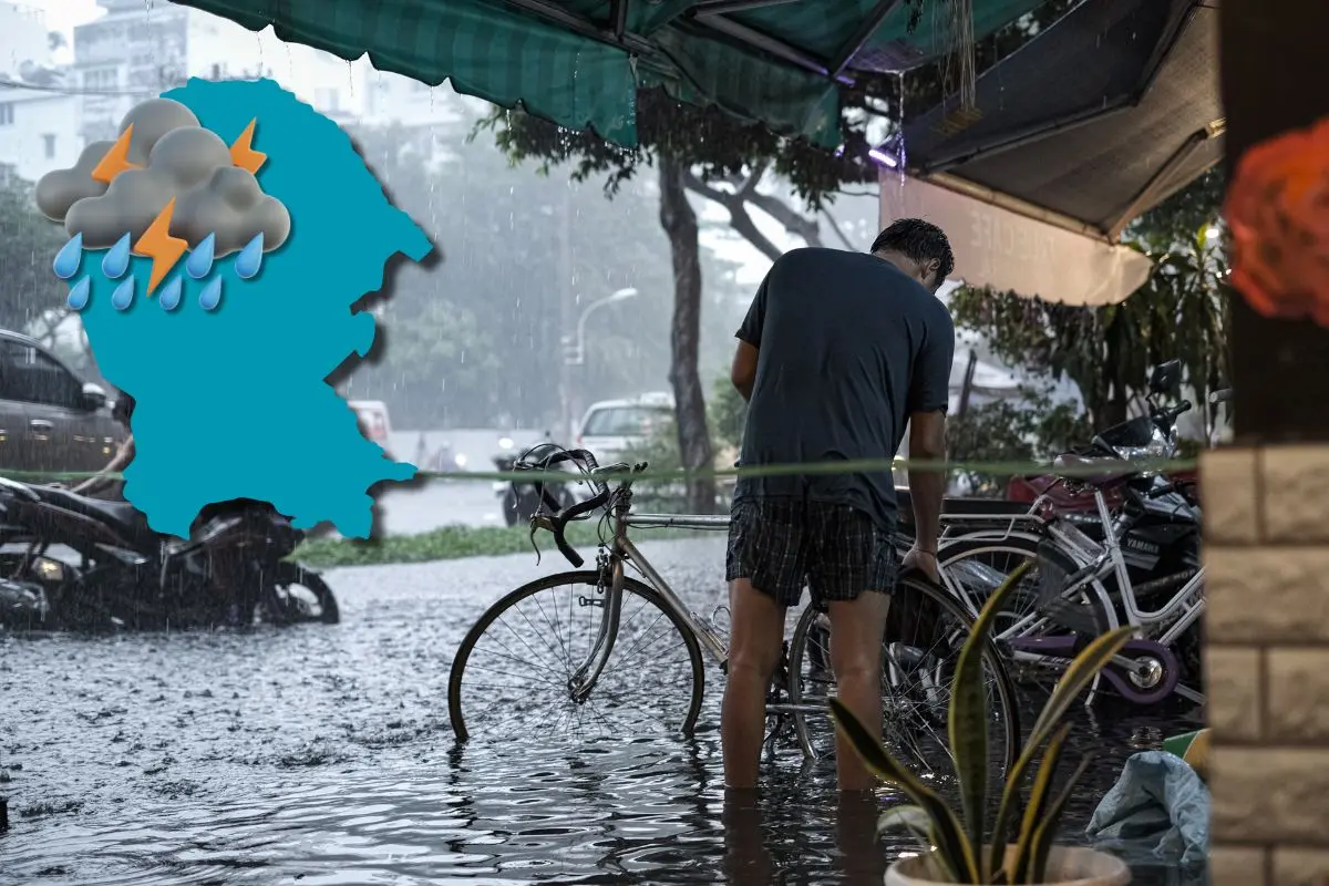 Lluvia en Coahuila, se fortalece el fenómeno este 11de junio / Foto: Composición de Canva