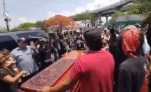 Despiden a repartidor asesinado en Temixco, Morelos, entre gritos de justicia