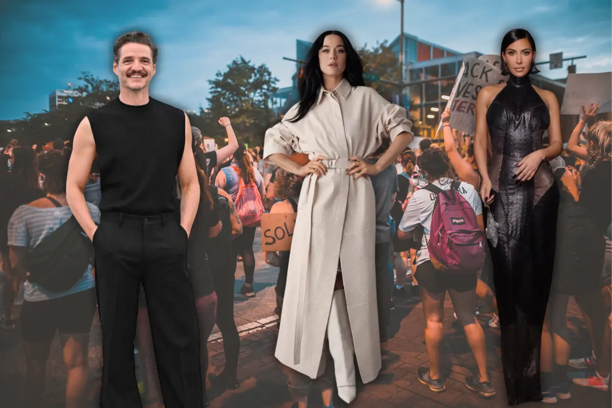 Celebridades critican despliegue militar de Trump en LA (Foto: @kimkardashian, @pedropascalfancanada, @katyperry / Canva)