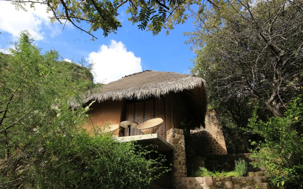 Dormir en medio de la naturaleza nunca fue tan cómodo como en Copalli Malinalco. Foto: CopalliMalinalco (Canva)
