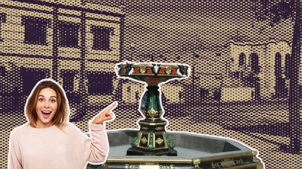 El barrio de Monterrey que tiene una peculiar fuente con cabezas de chivos
