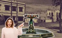El barrio de Monterrey que tiene una peculiar fuente con cabezas de chivos