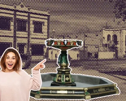 El barrio de Monterrey que tiene una peculiar fuente con cabezas de chivos
