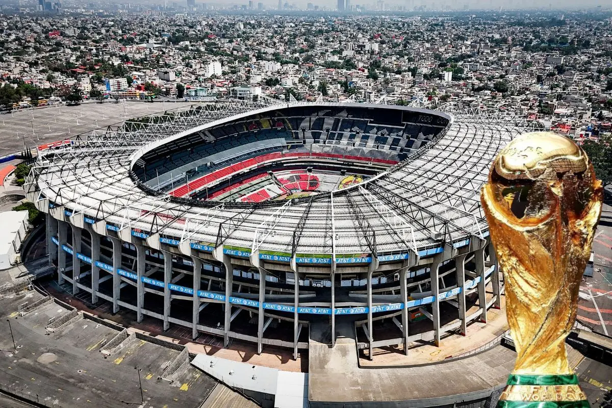 Estadio Azteca, Trofeo Jules Rimet Foto: Página web Estadio Azteca | Canva