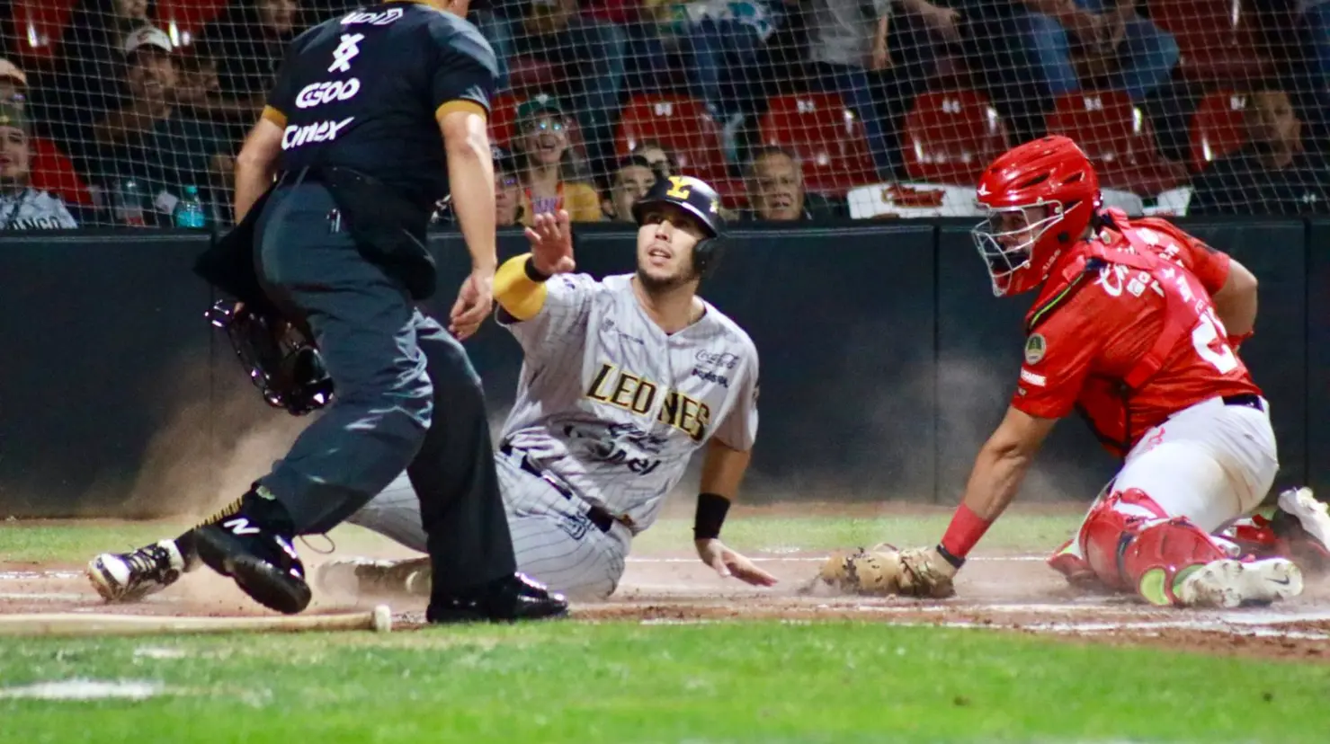 Los Leones de Yucatán llegaron a Durango para iniciar la serie y registraron la primera derrota contra Caliente tras un rally de 10 carreras.- Fuente Leones de Yucatán