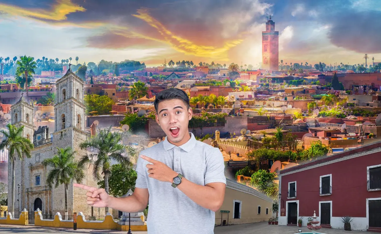 ¿Qué ciudad es conocida como “El Marrakech de Yucatán”? Foto: Canva | Wikimedia Commons