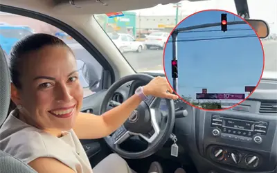 Seguridad P&uacute;blica confirma multa a Milena Quiroga por pasarse el alto en transmisi&oacute;n en vivo