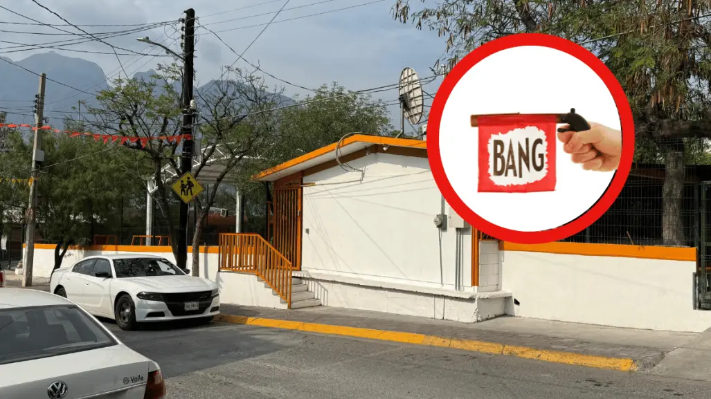 ¡De juguete! Quitan arma a estudiante de secundaria en Santa Catarina