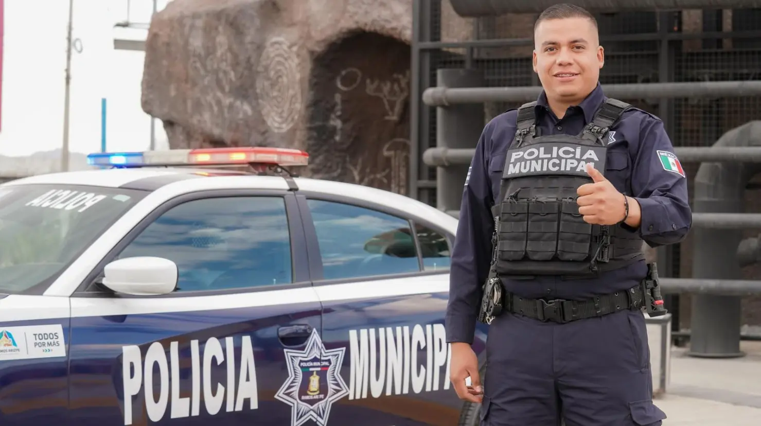 Policía en Ramos. Foto de gobierno de Ramos.